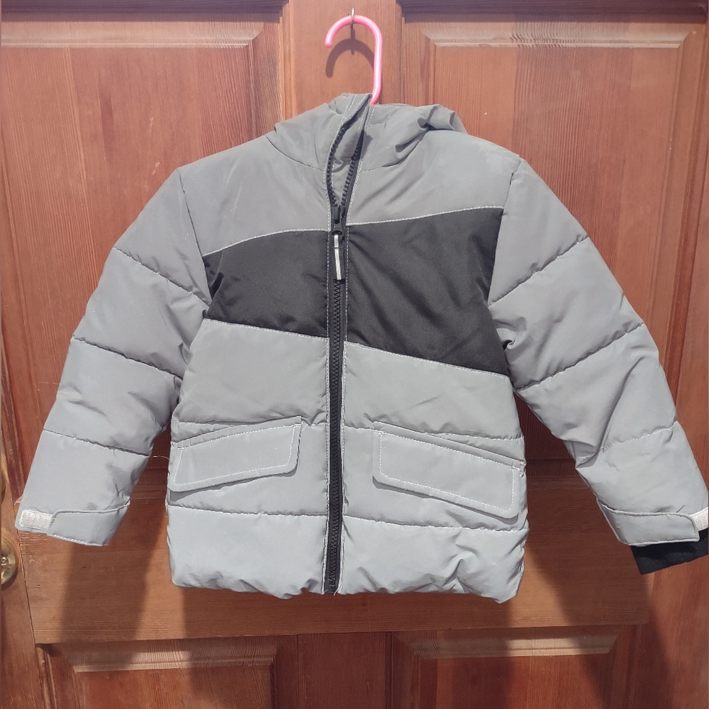 Sam's Club Reflective Warm Winter Cozy Comfy Polyester Puffer Hooded Jacket 2T